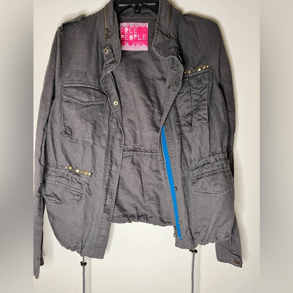 Free people utility jacket size 10